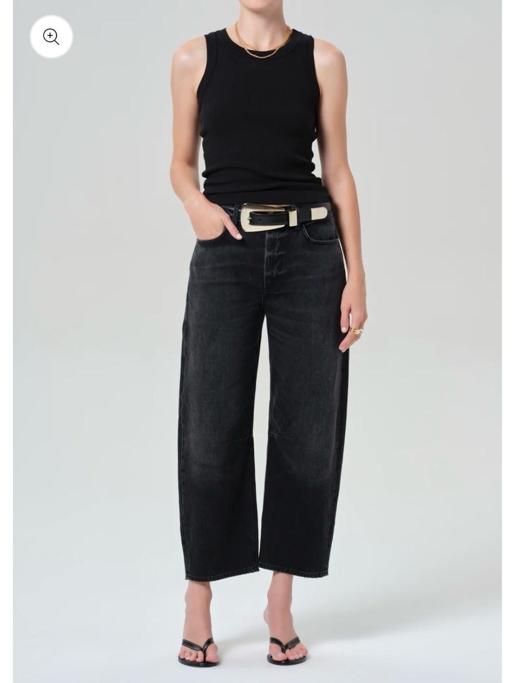 Citizens of Humanity Miro Relaxed Jeans Sz 28 Black